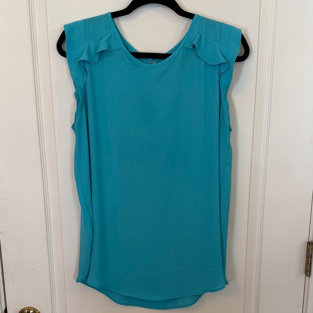 LOFT Turquoise Sleeveless Blouse